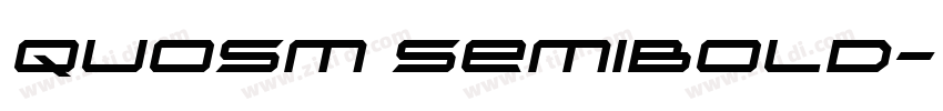 Quosm SemiBold字体转换